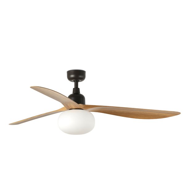 Ventilador Led de techo FARO Barcelona 34360-11L OUTWOOD Marrón/roble