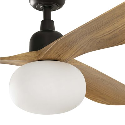 Ventilador Led de techo FARO Barcelona 34360-11L OUTWOOD Marrón/roble