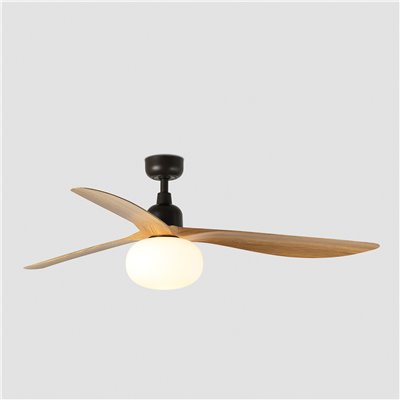 Ventilador Led de techo FARO Barcelona 34360-11L OUTWOOD Marrón/roble
