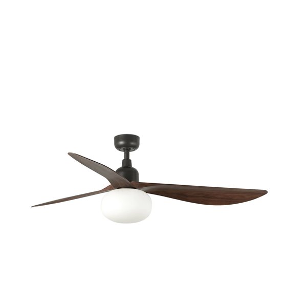 Ventilador Led de techo FARO Barcelona 34362-11L OUTWOOD Marrón/nogal