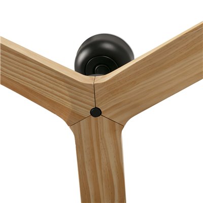 Ventilador de techo FARO Barcelona 34282 KLIM L negro y roble claro