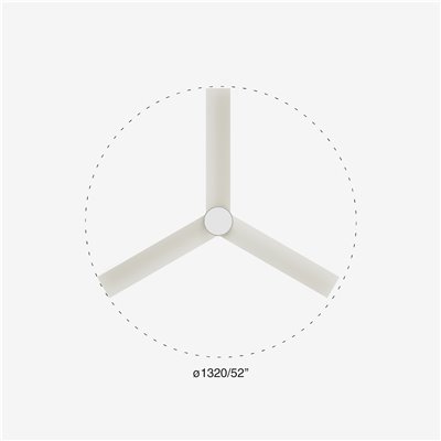 Ventilador Led SMART Wiz de techo FARO 34297WW-1TW RUDDER L blanco/fresno