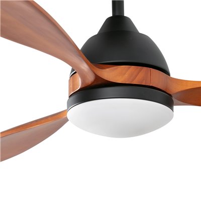Ventilador Led SMART Tuya de techo Faro 33527WT POROS L negro/nogal
