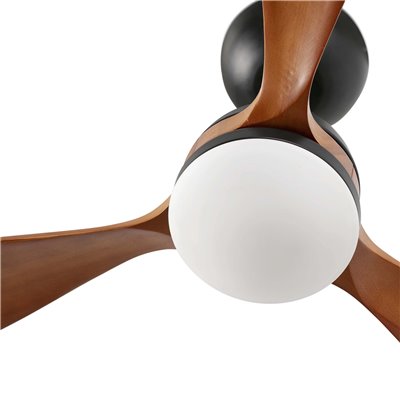 Ventilador Led SMART Tuya de techo Faro 33527WT POROS L negro/nogal
