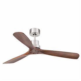 Ventilador SMART Tuya de techo FARO 33370DCWT LANTAU L Niquel/Nogal