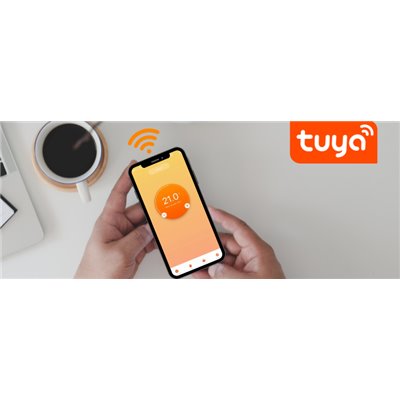 Ventilador SMART Tuya de techo FARO 33370DCWT LANTAU L Niquel/Nogal