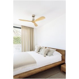 Ventilador SMART Tuya de techo FARO 33373DCWT LANTAU L Niquel/Pino