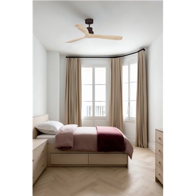 Ventilador SMART Tuya de techo FARO 33562DCWT LANTAU L Marron/Pino