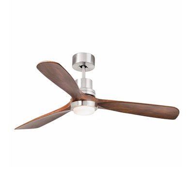 Ventilador Led SMART Tuya de techo FARO 33518DCWT LANTAU L Niquel/Nogal
