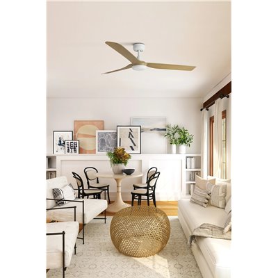 Ventilador SMART Tuya de techo Faro 33816WT PUNT M Blanco/Madera