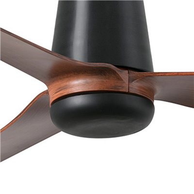 Ventilador de techo FARO Barcelona 33831 PUNT TUB M negro y madera oscura