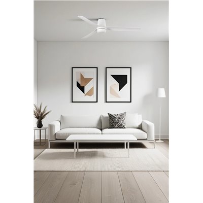 Ventilador Led de techo FARO Barcelona 33828-1TW PUNT TUB M blanco