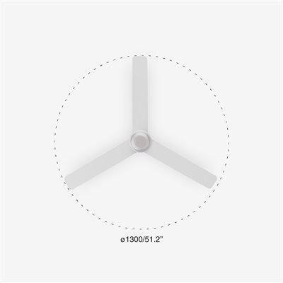 Ventilador Led de techo FARO Barcelona 33828-1TW PUNT TUB M blanco