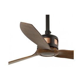 Ventilador SMART Wiz de techo FARO 33451WW Copper Fan M Negro Mate