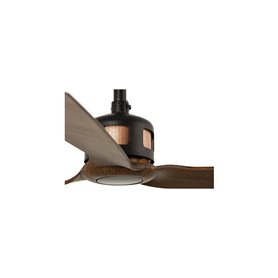 Ventilador SMART Wiz de techo FARO 33451WW Copper Fan M Negro Mate