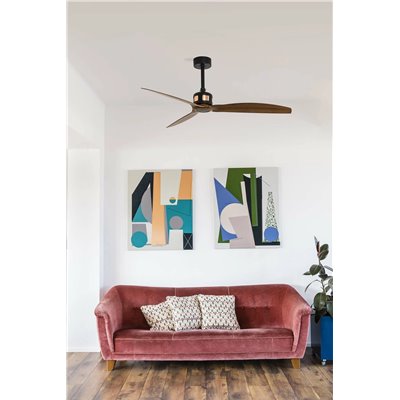 Ventilador SMART Wiz de techo FARO 33451WW Copper Fan M Negro Mate