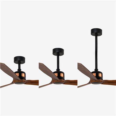 Ventilador SMART Wiz de techo FARO 33451WW Copper Fan M Negro Mate