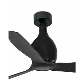 Ventilador SMART Wiz de techo FARO 32030WW MINI ETERFAN negro mate/negro