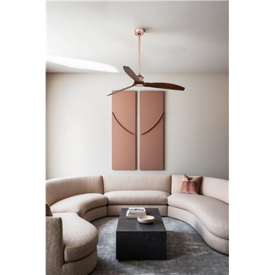 Ventilador de techo FARO 33399 JUSTFAN Cobre/nogal