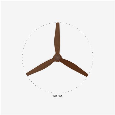Ventilador de techo FARO 33399 JUSTFAN Cobre/nogal