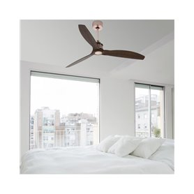 Ventilador SMART Wiz de techo FARO 33399WW JUSTFAN Cobre/nogal