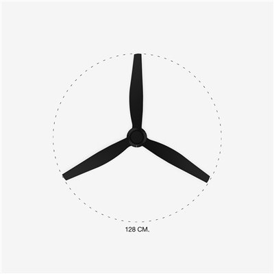 Ventilador de techo FARO 32100 JUSTFAN M negro mate