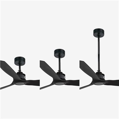 Ventilador de techo FARO 32100 JUSTFAN M negro mate