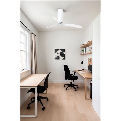 Ventilador de techo FARO 32034 TUBE FAN blanco mate/transparente