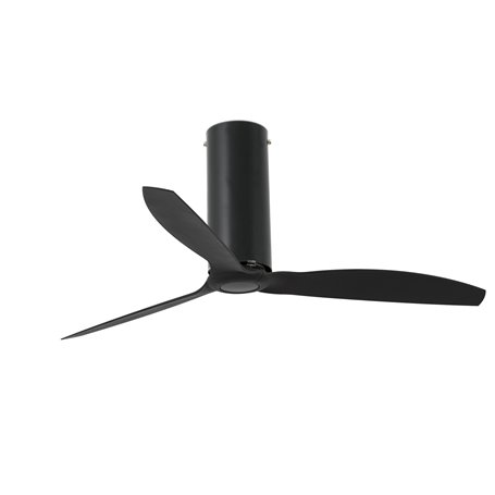 Ventilador SMART Wiz de techo FARO 32060WW TUBE FAN negro mate/negro
