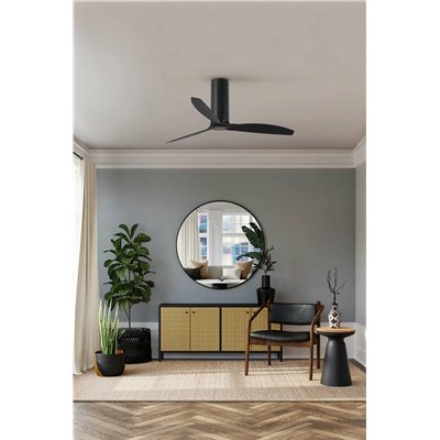 Ventilador SMART Wiz de techo FARO 32060WW TUBE FAN negro mate/negro