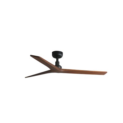 Ventilador SMART Tuya de techo FARO 34277WT KLIM M negro y nogal oscuro