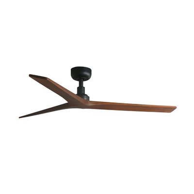 Ventilador SMART Tuya de techo FARO 34277WT KLIM M negro y nogal oscuro