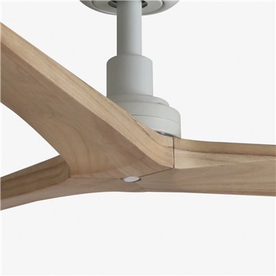 Ventilador de techo FARO Barcelona 34280 KLIM M blanco y roble claro