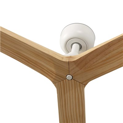 Ventilador de techo FARO Barcelona 34280 KLIM M blanco y roble claro