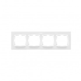 Marco para 4 elementos Simon 82 Concept 8200647-090 Blanco Mate