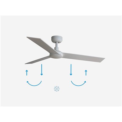 Ventilador de techo FARO Barcelona 34295 RUDDER S blanco y fresno/blanco