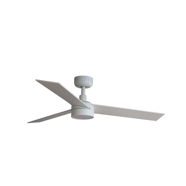 Ventilador Led SMART Tuya de techo FARO 34295WT-1TW RUDDER S blanco y fresno/blanco
