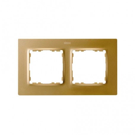 Marco para 2 elementos Simon 82 Concept 8200627-095 Oro