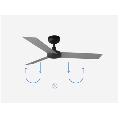 Ventilador de techo FARO Barcelona 34285 CRUISER S negro y aluminio