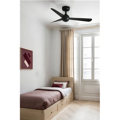 Ventilador SMART Tuya de techo FARO 34271WT SFERA S negro