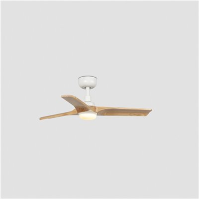 Ventilador Led de techo FARO Barcelona 33805-1TW HEYWOOD blanco