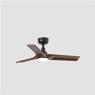 Ventilador Led de techo FARO Barcelona 33806-1TW HEYWOOD negro