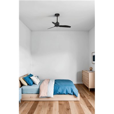 Ventilador SMART Wiz de techo FARO Barcelona 33424WW JUSTFAN negro mate