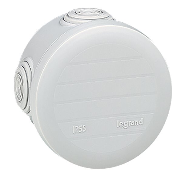 Caja Plexo estanca IP55 redondo 70mm Legrand 092002 Gris