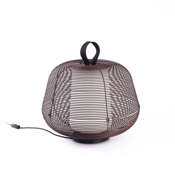 Lámpara portatil Jardin FARO Barcelona 72102-157 NARA Marrón óxido