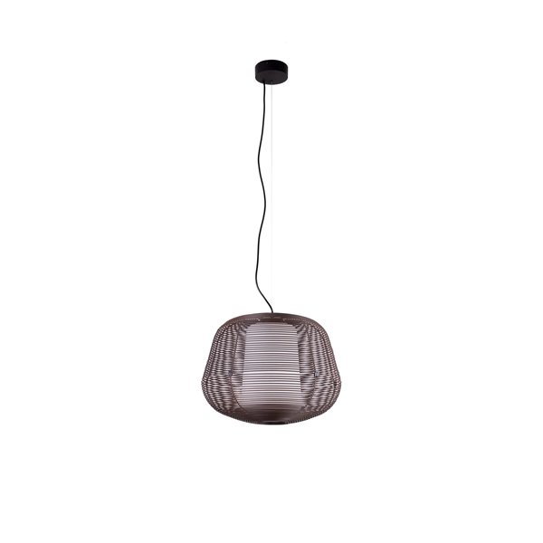 Luminaria colgante FARO Barcelona 1xE27 72104-157 NARA Marrón óxido