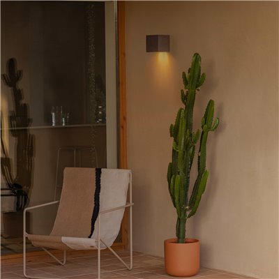 Aplique Led FARO Barcelona 3000K 173Lm 75633 GROT 160 Gris cemento