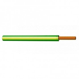 Cable libre de halogenos  H07Z1-K (AS) 2,5 mm2 750V CPR Amarillo Verde (rollos 100 mt)