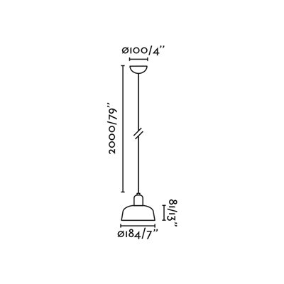 Lámpara colgante FARO Barcelona 20339-143 TATAWIN Metal S Naranja rojizo
