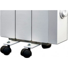 Juego de ruedas Farho JR de Acero Negras ( 4 Ruedas ) para Radiadores Electricos Farho 